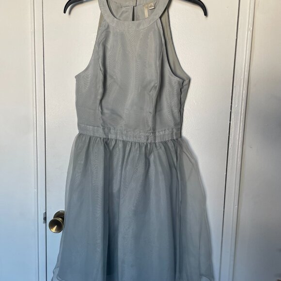 LC Lauren Conrad Dusty Blue Cocktail Party Dress - Picture 3 of 8